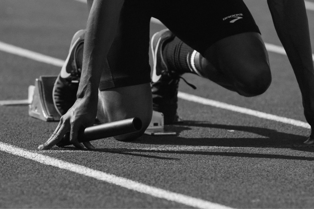 Athlete on track